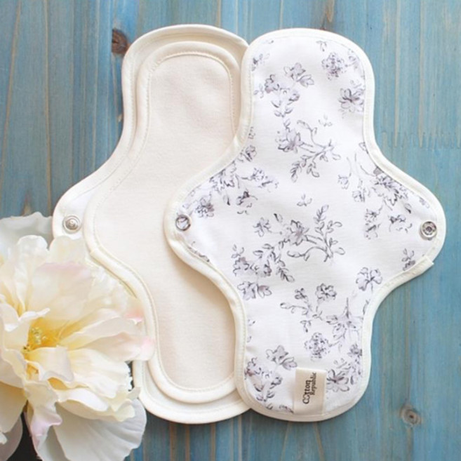 코튼리퍼블릭 프리미엄 순면생리대 날개형[쉐비 그레이]소형1장, 1개