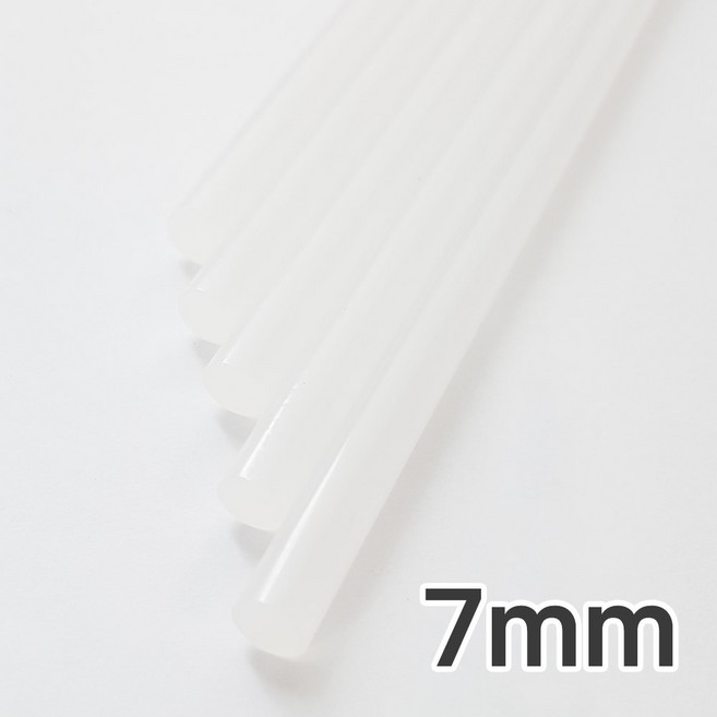 JSS&D 글루건심 투명 7mm 핫멜트 글루스틱, 10개
