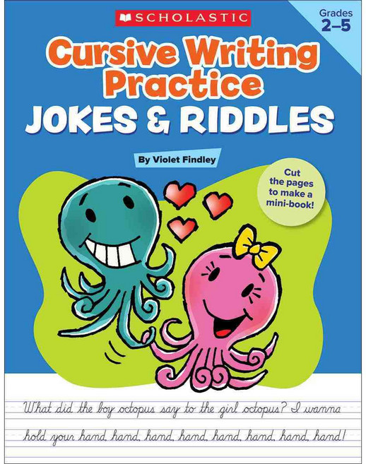 Cursive Writing Practice Jokes & Riddles Grades 2-5, Scholastic Teaching Resources