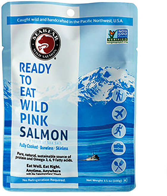 Seabear 레디 투 잇 와일드 핑크 연어, 100g, 1개