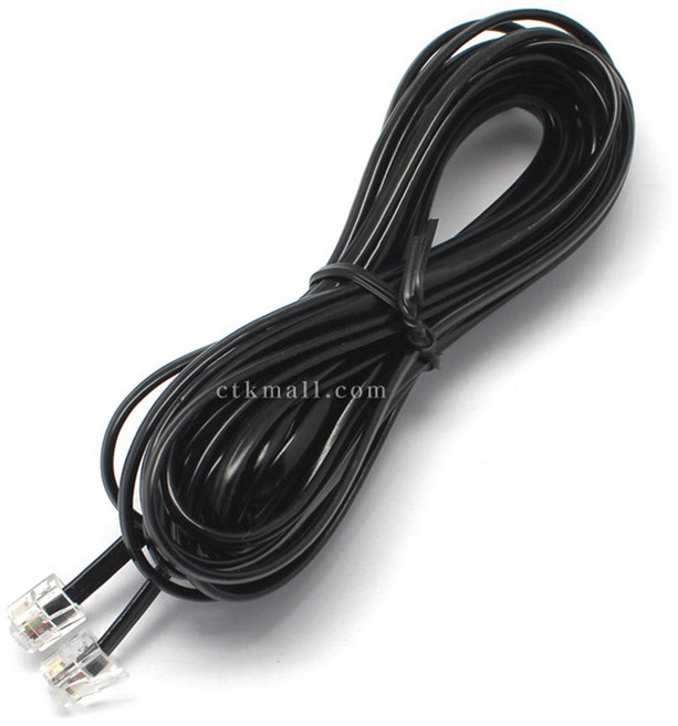 전화기선 전화선 전화 연장선 전화케이블, 양모 3m