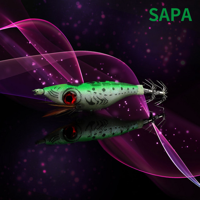 싸파 왕눈이에기 레드 그린 핑크 오렌지 선택형/축광/야광/쭈꾸미/주꾸미/갑오징어/문어/선상낚시/바다낚시/왕눈이애기, 3.핑크, 1개