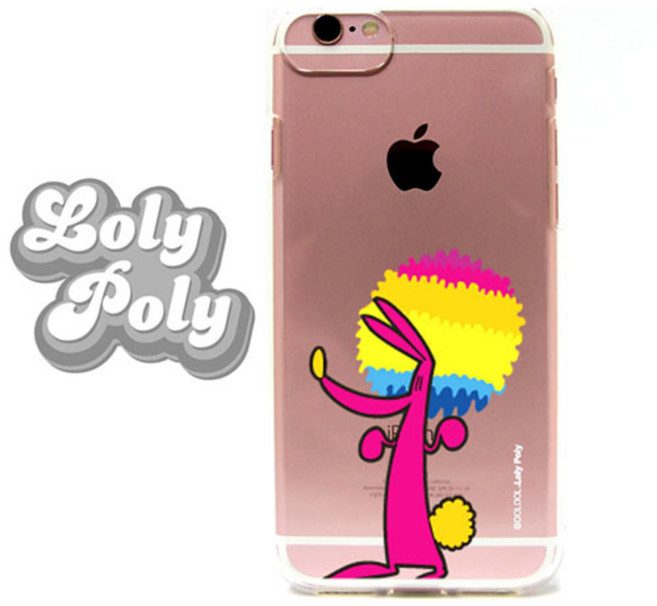 [그래피커] Loly poly_jellycase_01 솜사탕 리믹스 캥거루 롤리폴리 캐릭터 젤리 케이스