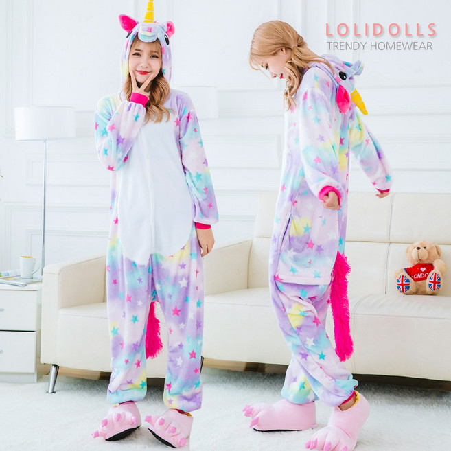 로리돌스 스타 더스트 유니콘 동물잠옷 남녀공용
