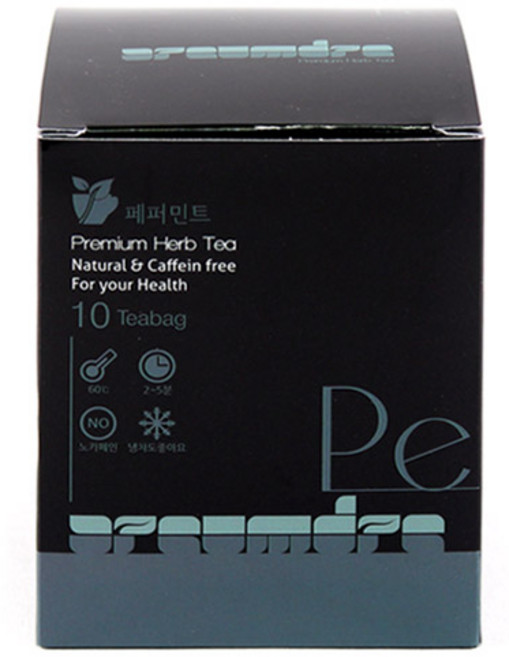 아름드레 블랙 삼각티백 34종, 10개, 블랙 페퍼민트, 10개입, 1.1g