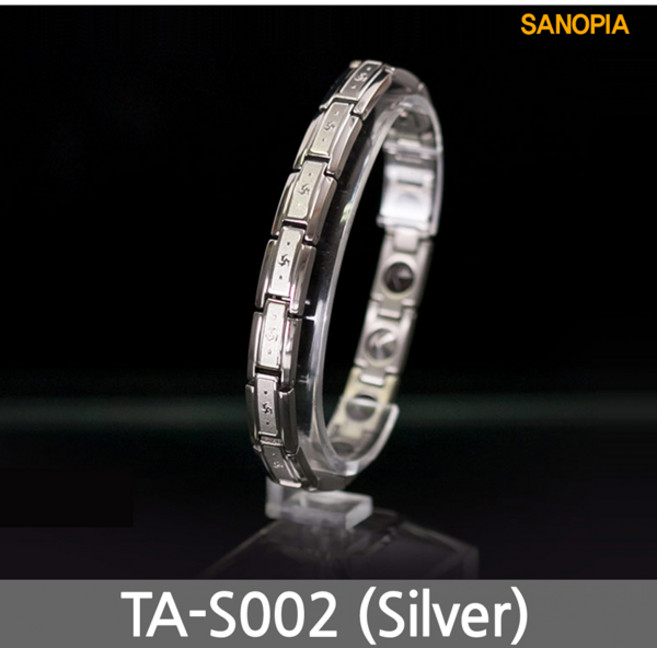 사노피아 게르마늄 티타늄 팔찌 TA-S002 (실버)
