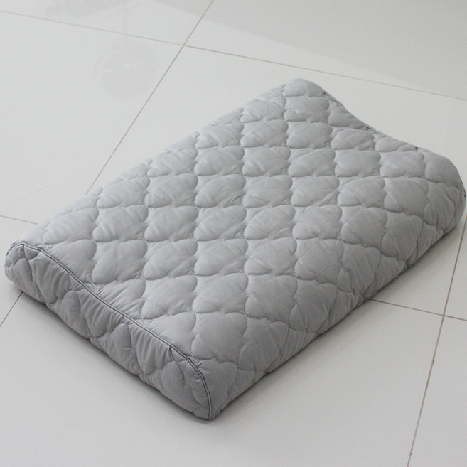 바숨 라텍스베개커버 굴곡형