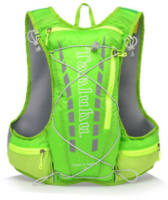 런닝조끼 스포츠배낭 자전거배낭 마라톤배낭, 그린, 1개