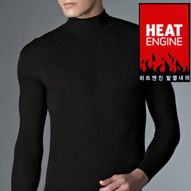 제임스딘 발열 남성목티 가볍고 따뜻한 소재 쉬즈