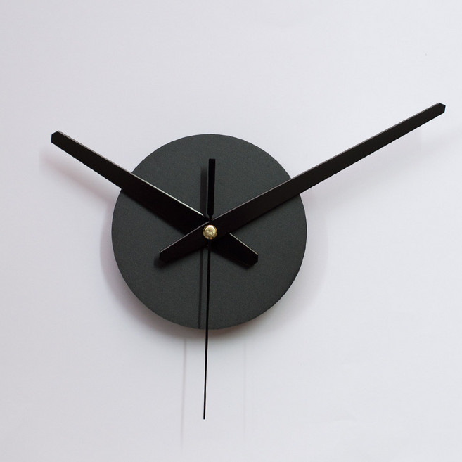 아미공 무소음무브먼트 붙이는벽시계 시계부분, 블랙