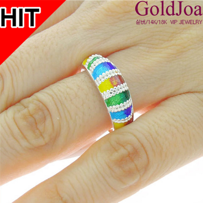 세련된 칠보반지 고급 실버반지 (20561r) 순은 925 은반지