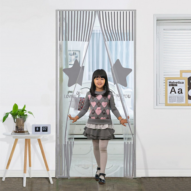 다샵 현관 방문 창문 베란다용 일체형자석 EVA 방풍비닐, 1개