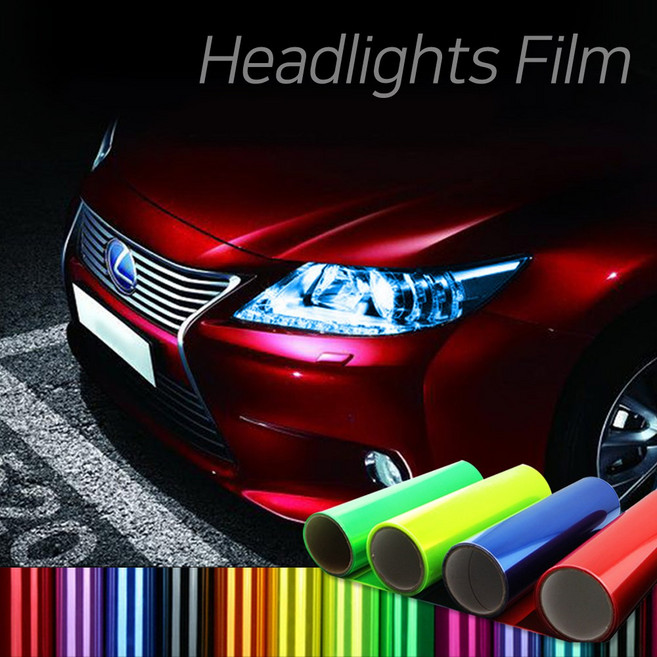 J&C 헤드라이트 필름 랩핑지(30cm x 90cm), 라이트 필름(퍼플), 1개