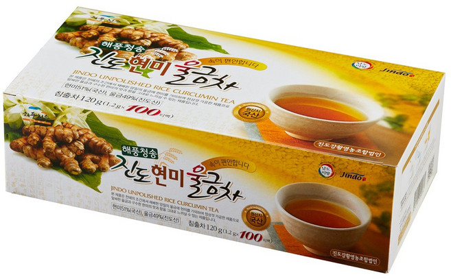 [해풍청송] 진도현미울금차 100TBX3개, 100개, 1개