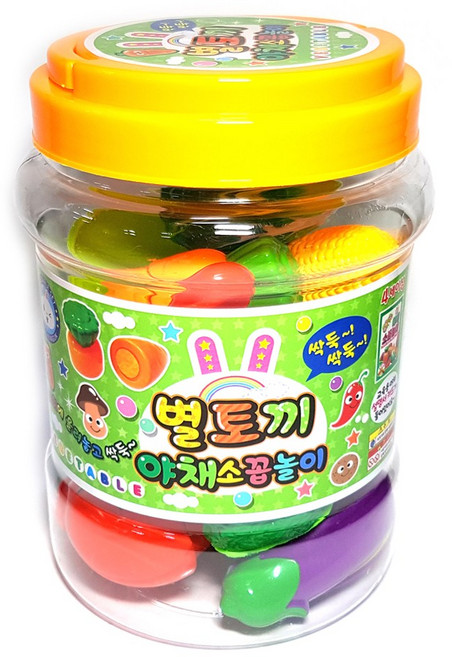 [토이천국] 별토끼 야채 과일 소꿉놀이 야채모형 과일모형 요리장난감 주방놀이, 1개