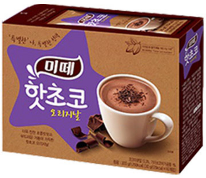 미떼 핫초코 오리지날 10T 1개 초콜릿 코코아 믹스, 10매입