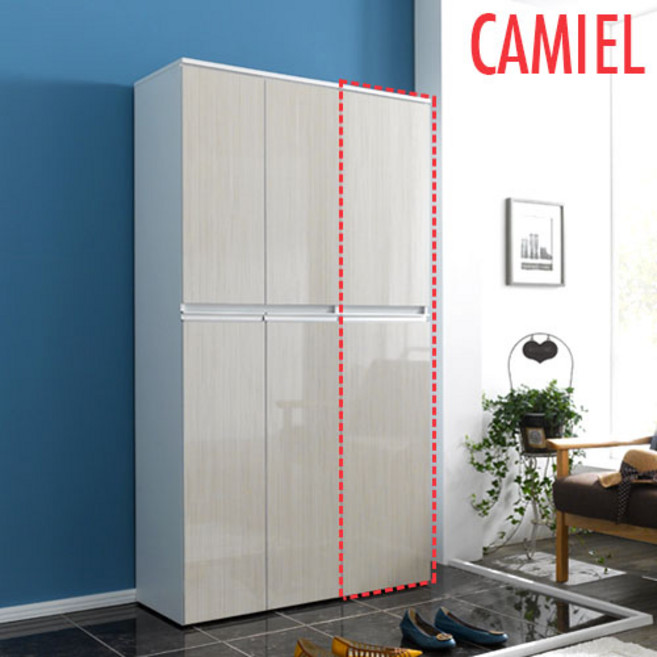 [기간한정 5% 할인이벤트][까미엘]하이그로시 광폭 1800 신발장(틈새장)(NX_GL010), 워시