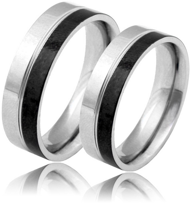 스타일썸 블랙라인 커플반지 써지컬스틸 커플링 우정링
