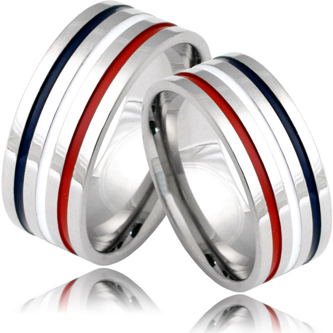 스타일썸 프렌치 커플반지 써지컬스틸 커플링 우정링