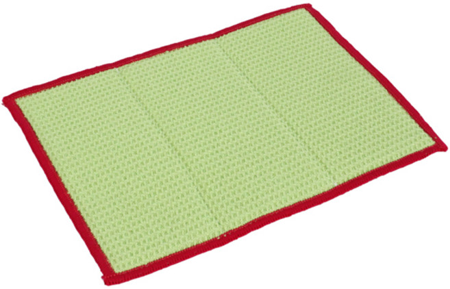 스마트크린 와플 극세사 헹굼 수세미 다목적 세제 잔여물 제거, 1개, 1개