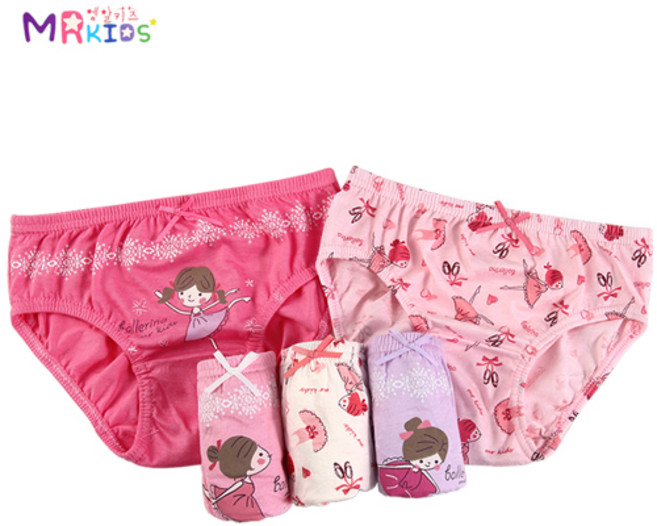 한스속옷 엠암키즈 엠알발레 여삼각 5매입 / 여아동 / 팬티 / 아동속옷 / 세트 / 주니어