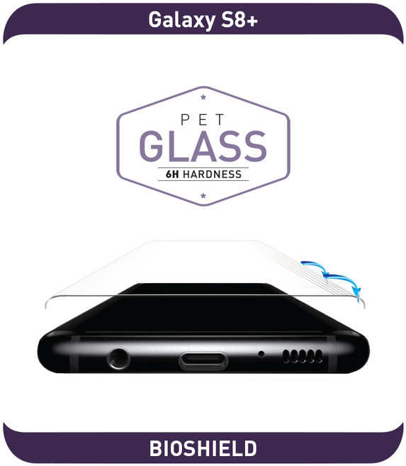 바이오쉴드 풀커버 3D글라스 충격방지 액정보호필름, 1세트