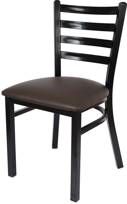 더조아 철재 캐빈체어 식탁 의자, 브라운