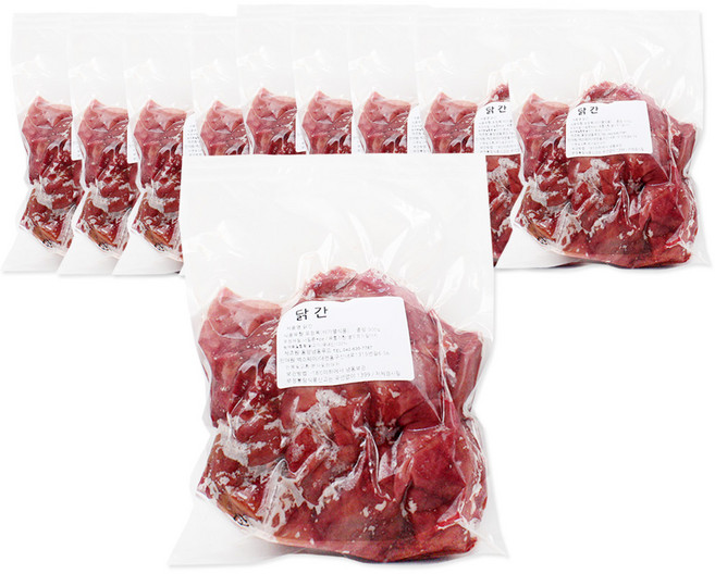 벅스웨이 닭간 500g, 10개