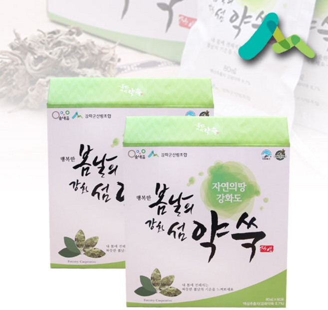 강화군산림조합 봄날의 강화섬 약쑥진액 60포+60포세트 기타건강즙, 1세트