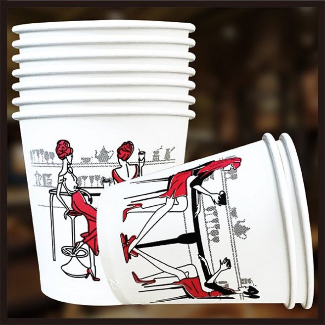 페이퍼맥스 카페여인 종이컵, 2000개