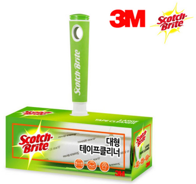 [오늘출고] 3M테이프클리너 대형/먼지제거/돌돌이/롤클리너/핸드클리너/먼지제거테이프, 1개