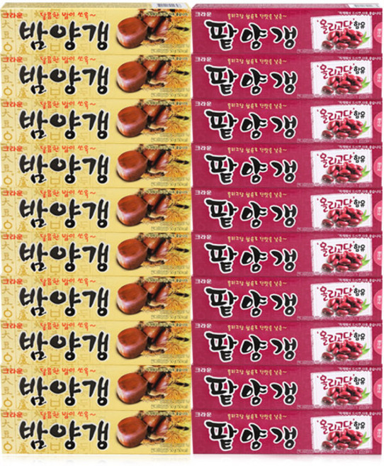 최대한Da 크라운 밤양갱+팥양갱 양갱세트, 50g, 20개