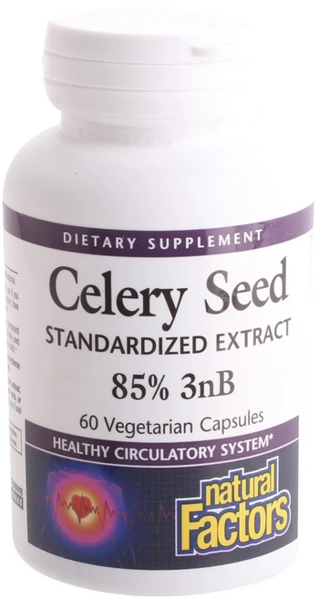 네추럴팩터스 셀러리 씨드 85% 3nB 베지테리안 캡슐, 1개, 60정 - 쿠팡