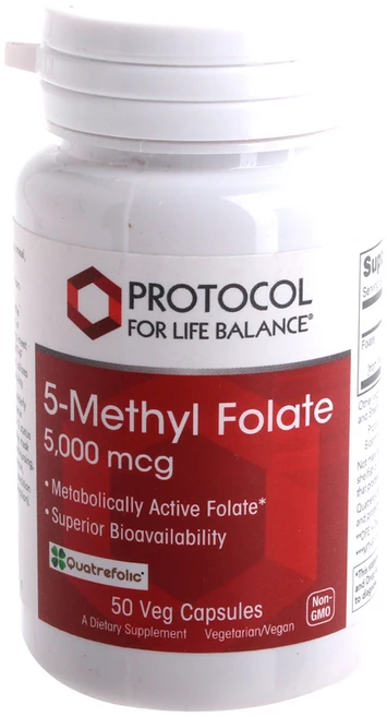 프로토콜포라이프밸런스 5-메틸 폴레이트 5000mcg 비건 베지 캡슐, 1개 - 쿠팡