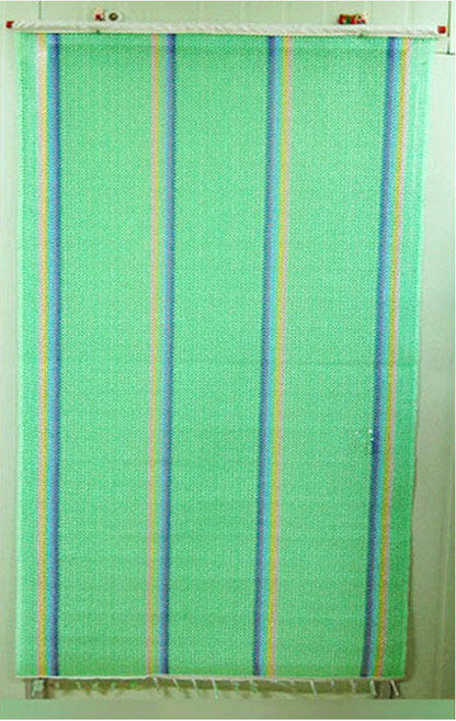 월드 현관 출입문 문발, 무지개문발 -연두