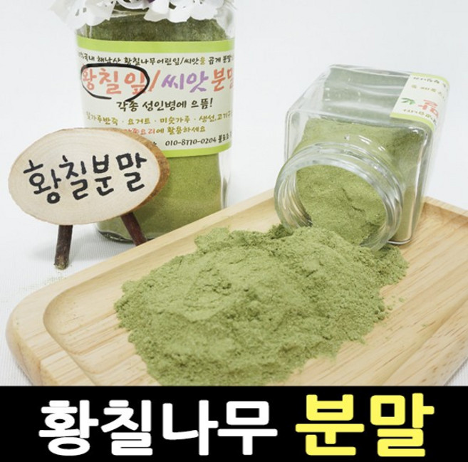 불로초황칠나라 황칠나무분말 황칠분말 황칠나무잎 분말 가루 약초 건강분말 파우더, 100g, 1개