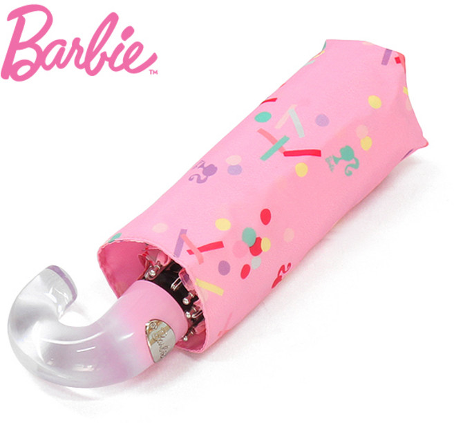 totes Barbie 바비우산 5단우산 수동 - 핑크도트 CLAJ5PDT 우산>>여성5단우산