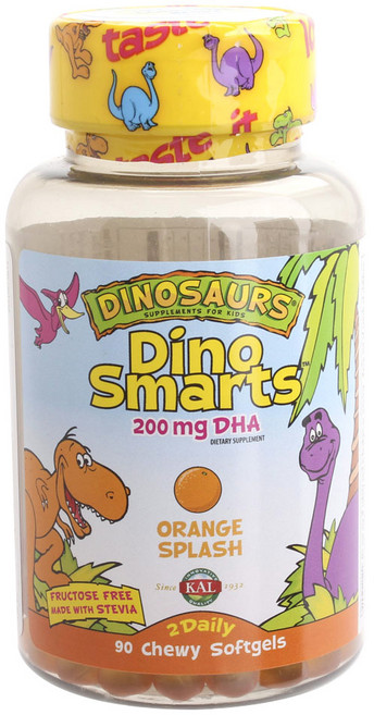 칼다이노소어스 다이노 스마트 200mg DHA 오렌지 스플래쉬 츄이 소프트젤, 90개입, 1개, 90정