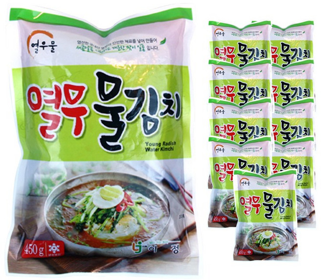 우리존 열우물 열무물김치 4.5kg(450gx10팩), 450g, 10개