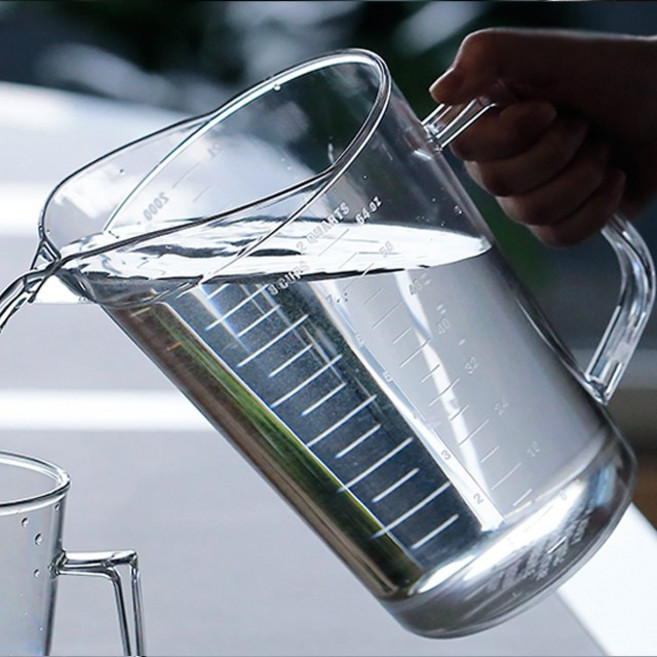 바이굿즈 안깨지는 PC 계량컵 2000ml (2리터), 1개