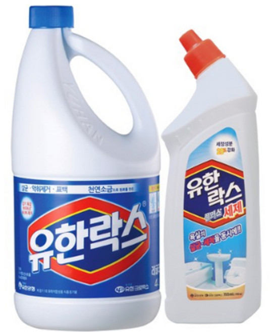 유한락스 레귤러 4 L + 플러스세제 755 ml, 1세트
