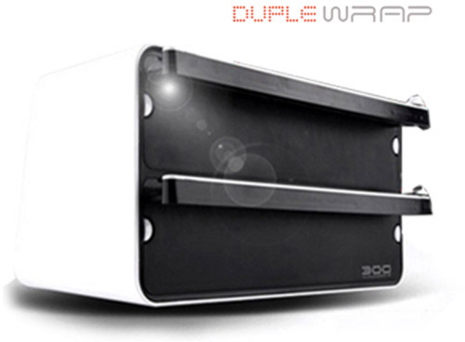 듀플랩 주방랩커터기 듀플랩1단 2단 밀폐용기랩, 1개, 화이트2단300