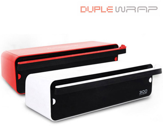 듀플랩 주방랩커터기 듀플랩1단 2단 밀폐용기랩, 1개, 화이트1단300