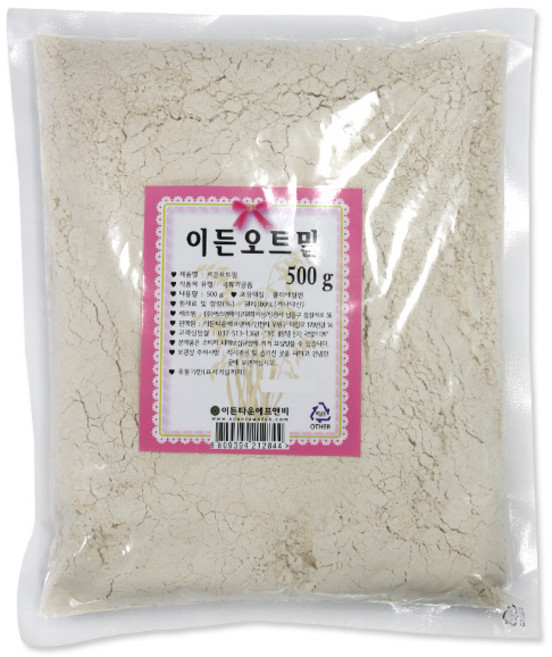 이든타운 오트밀 분말 500g 귀리 가루 파우더 식사대용 선식 건강 제빵, 1개