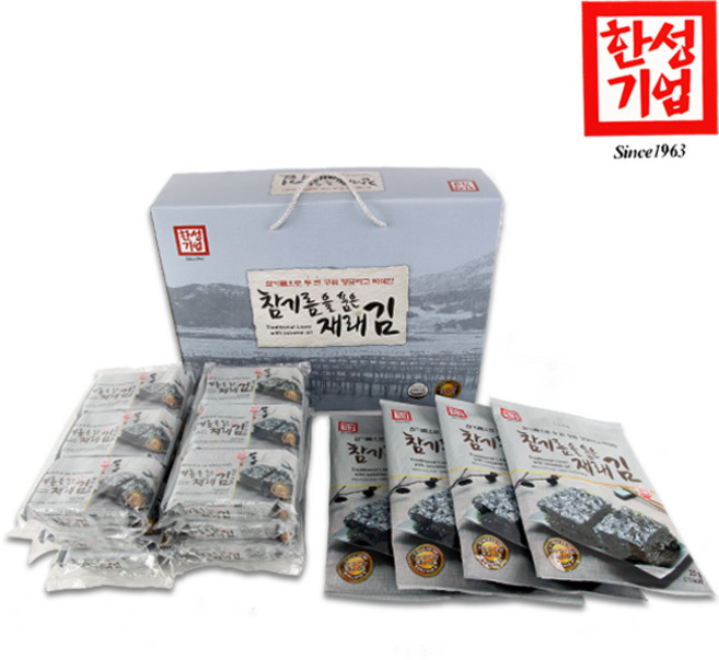한성기업 참기름을 품은 재래김 (대) 조미김 명절선물 김세트, 참기름을 품은 재래김(대) X 10개, 1개