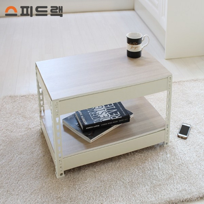 스피드랙 사이드선반 2단 400x400x420, 블랙