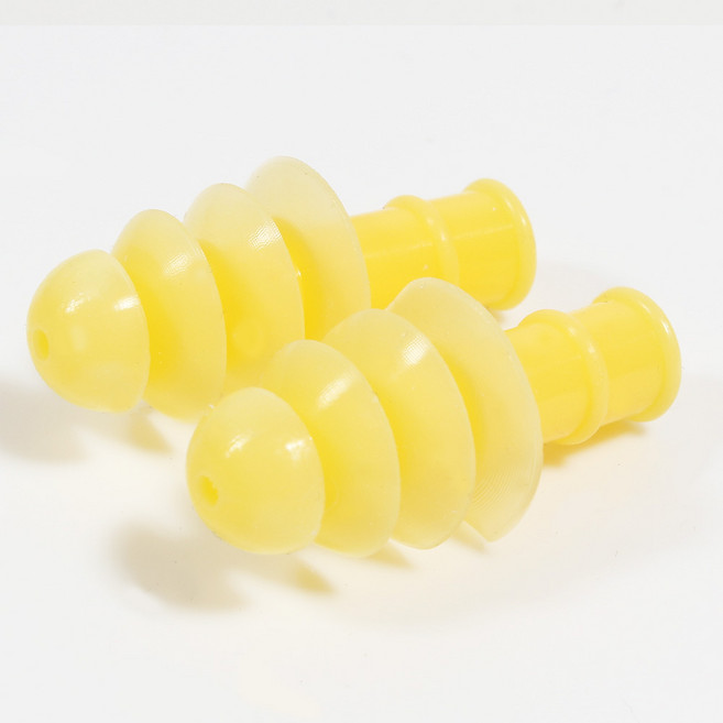 유투 국내제작 수영 실리콘 귀마개 1개 (케이스 포함), 02.4단 귀마개-옐로우