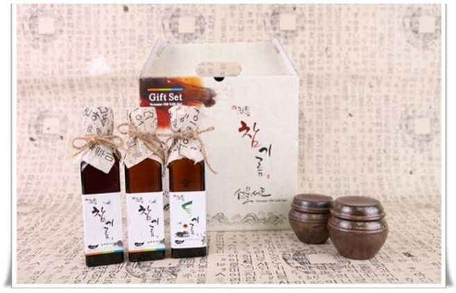 특판2호 참기름선물세트 270ml 참기름+참기름+들기름, 3개
