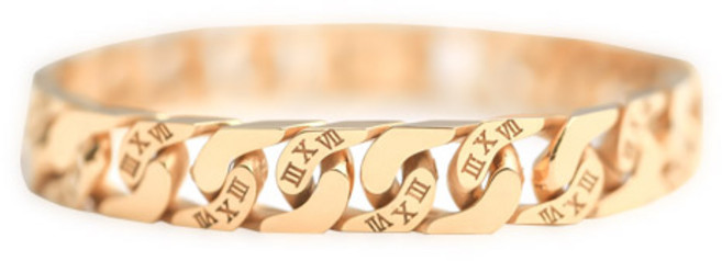 B04 체인 팔찌 여성 남성 이니셜 명품 팔찌 큰 사이즈 골드