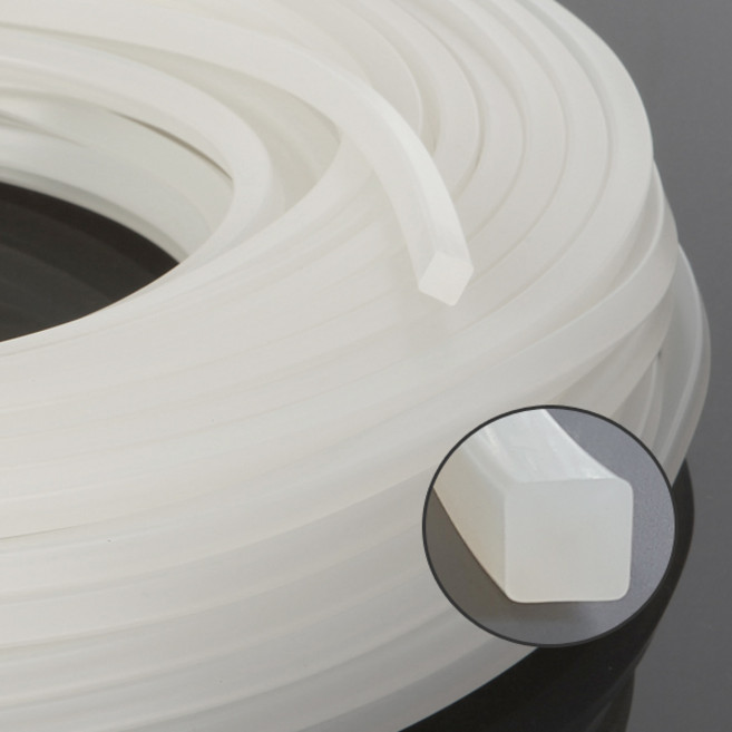 실리콘사각패킹 (가로10mm*세로12mm) - 10M(반투명), 1개